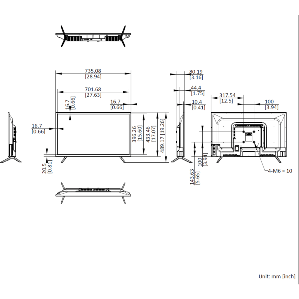 Imagen 4 de Monitor Profesional Hikvision 24/7 LCD 32" Full HD - Entrada HDMI / VGA