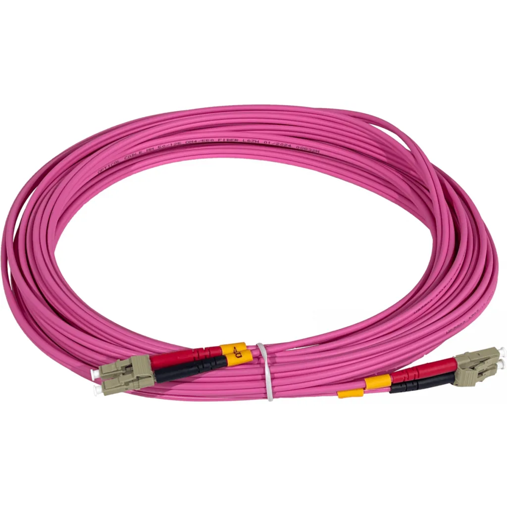 LSZH 10mt LC-LC- OM4 MultiModo MM Duplex Jumper Fibra 50/125um 3mm