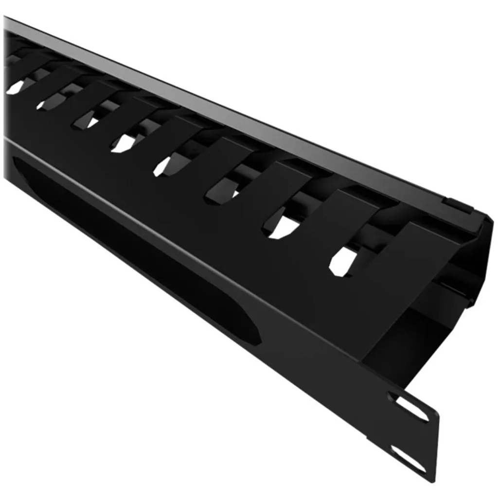 Imagen 3 de Organizador de Cables Nexxt NPM-DH1UB Horizontal 1U 19" Color Negro