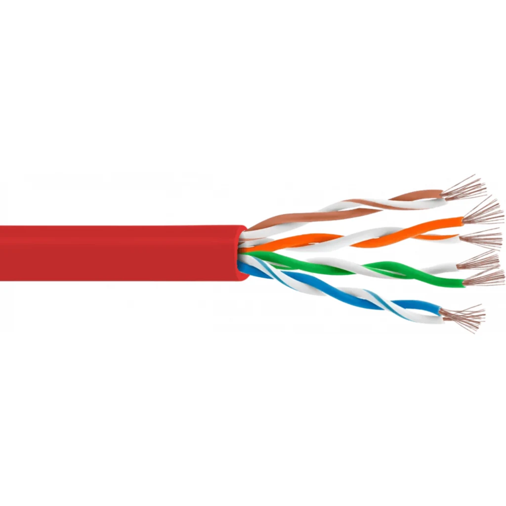 LINKMADE 3MT CAT5E ROJO LSZH CABLE PATCH INYECTADO MULTIFILAR