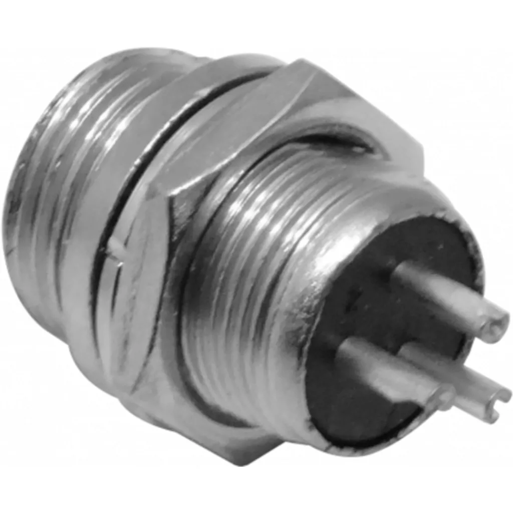 Imagen 2 de 3-pin Macho Chasis Conector GX12 Soldable Aviacion