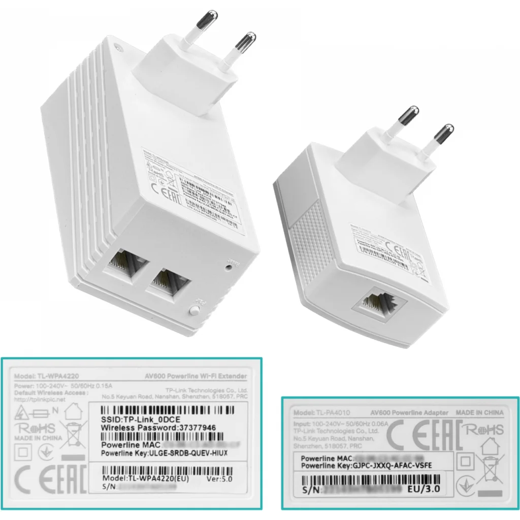 Imagen 4 de Kit Extensor 300Mbps Powerline AV500 WiFi  TL-WPA4220KIT