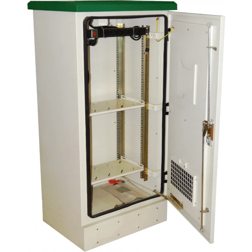 Imagen 3 de Rack Exterior-Piso LINKMADE RK22-5LE, 22U 644*500mm IP65 PDU Bandeja Vents Beige