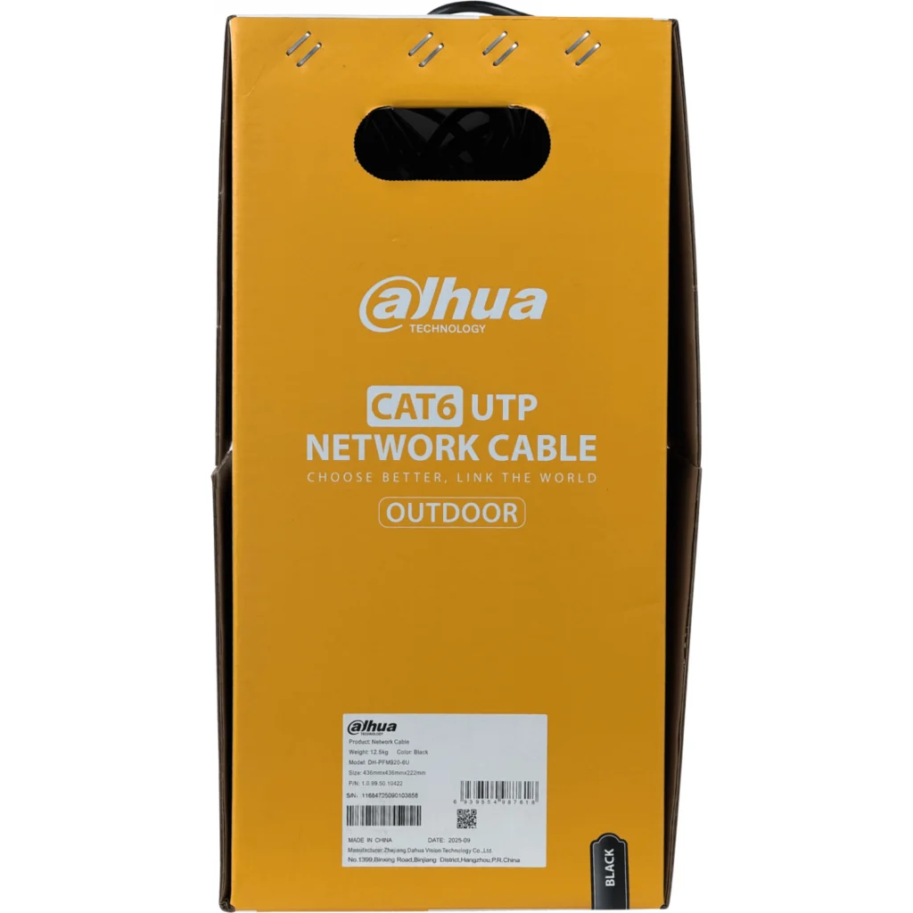 Cable de Red Dahua CAT6 Ext AWG23 UTP UNIFILAR COBRE PFM920-6U