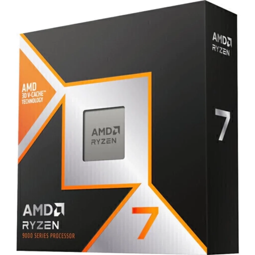 CPU AMD Ryzen 7 9850X3D, 4.7-5.6GHz Turbo 8 Núcleos 96MB L3 Sckt AM5 c/Grf s/FAN