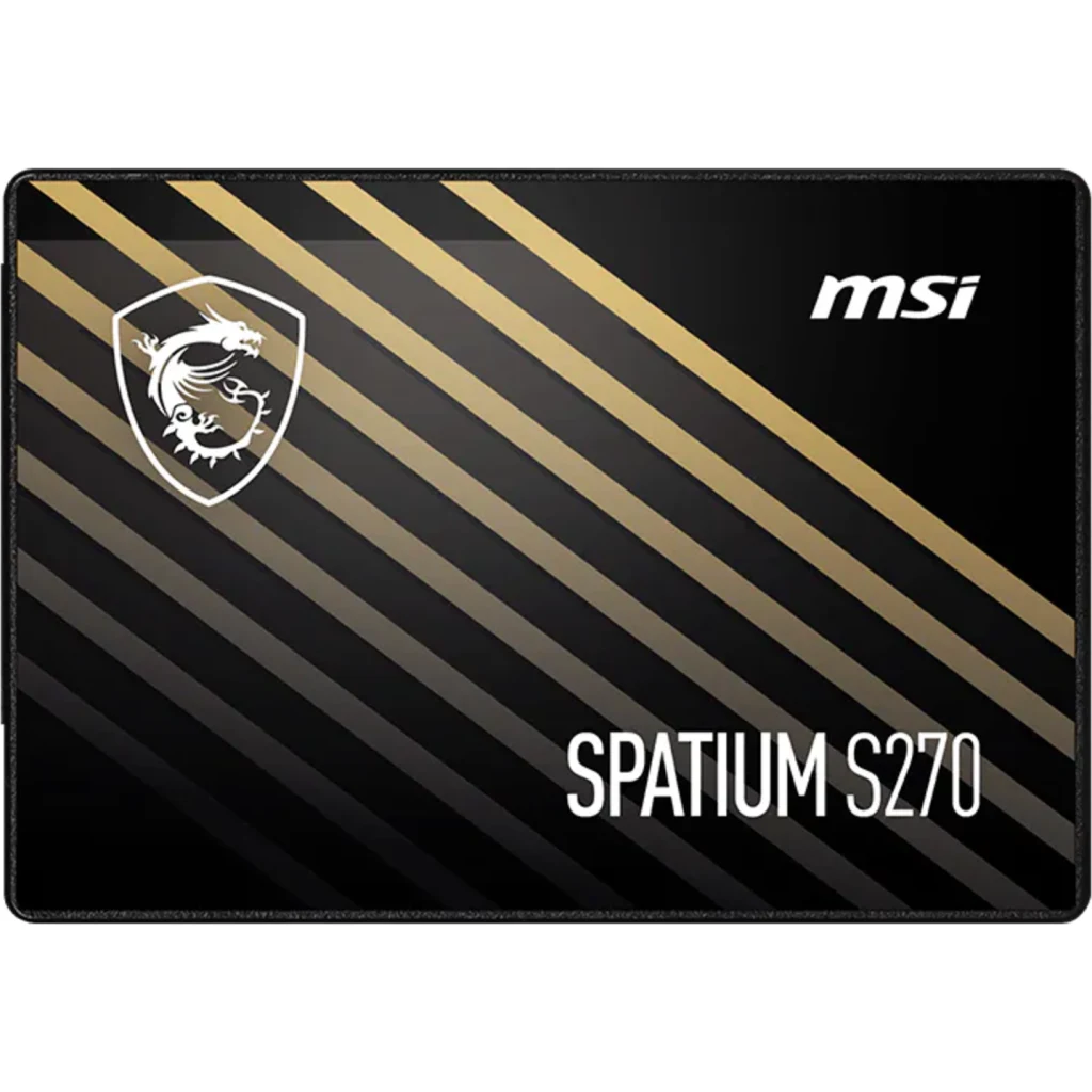 Imagen 6 de Unidad SSD MSI Spatium S270 480GB 2.5" 7mm SATA 3D NAND Lectura Hasta 500Mbps