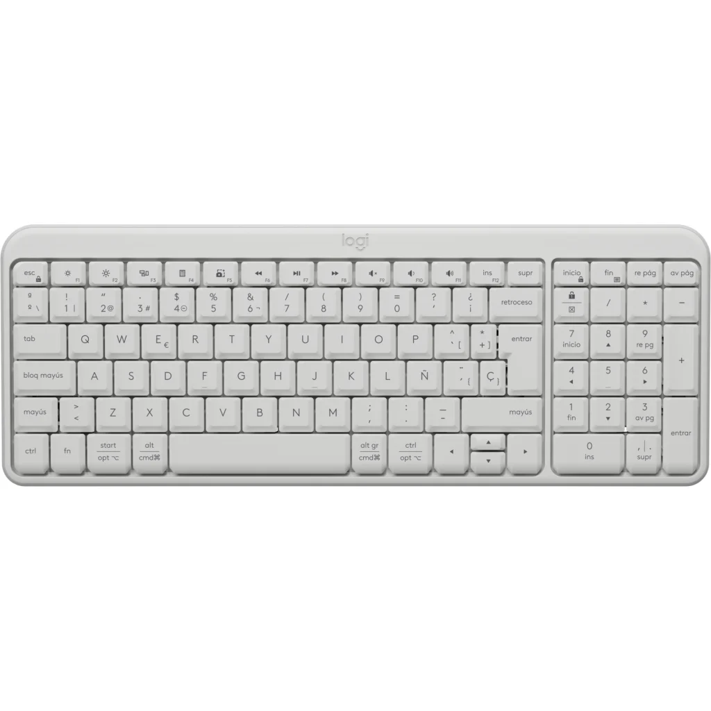 Teclado Inalámbrico Logitech K250 Epañol Qwerty Bluetooth Blanco