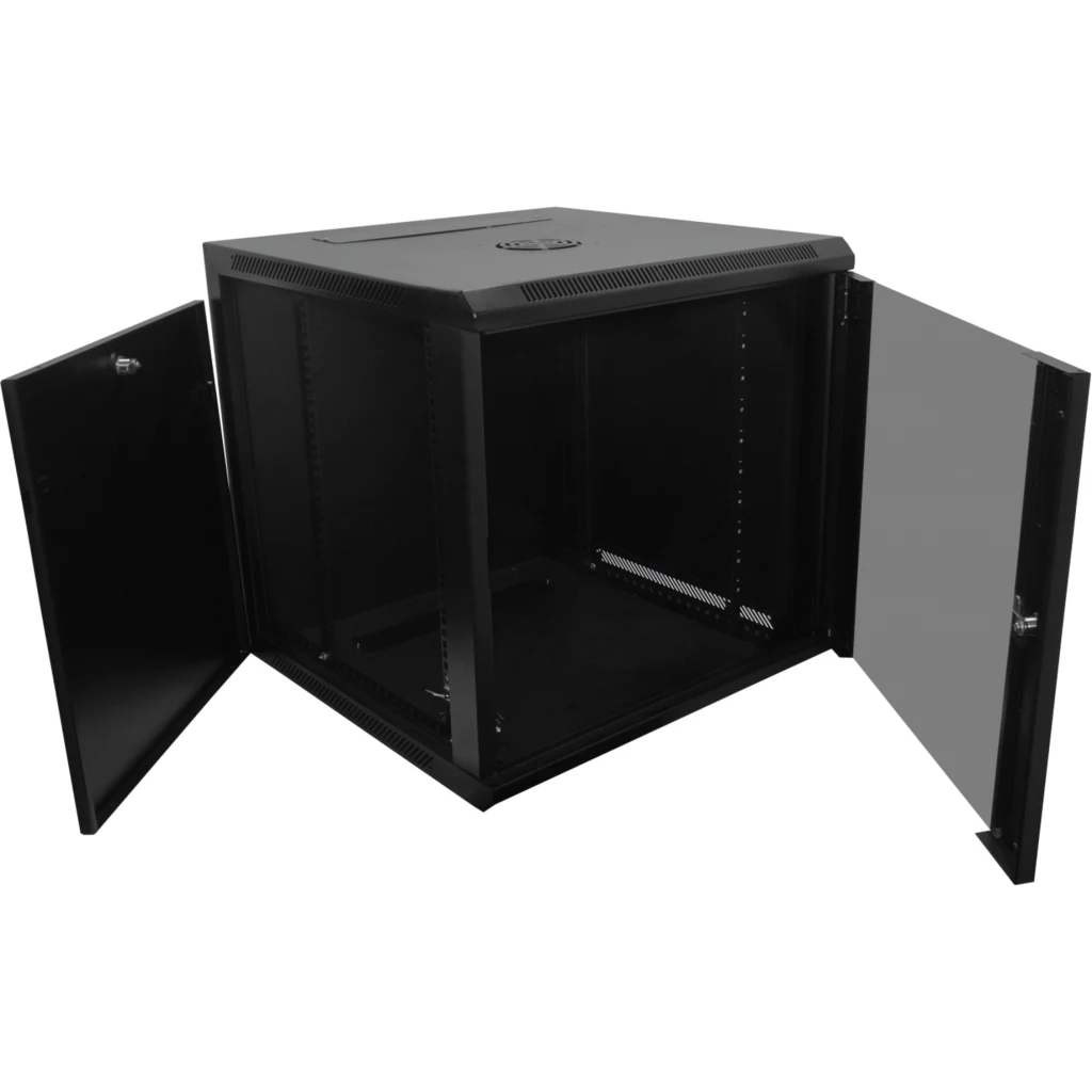 Imagen 3 de LINKMADE 60CM-FONDO 11U GABINETE RACK PARED NEGRO