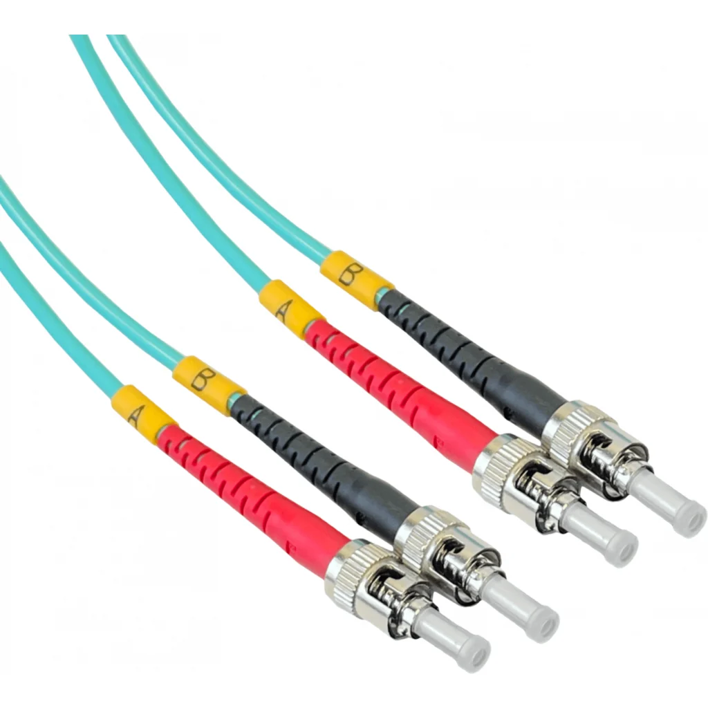 Imagen 2 de 10mt ST-ST OM3 Multimodo MM Duplex Jumper Fibra 3.0mm 50/125um LSZH