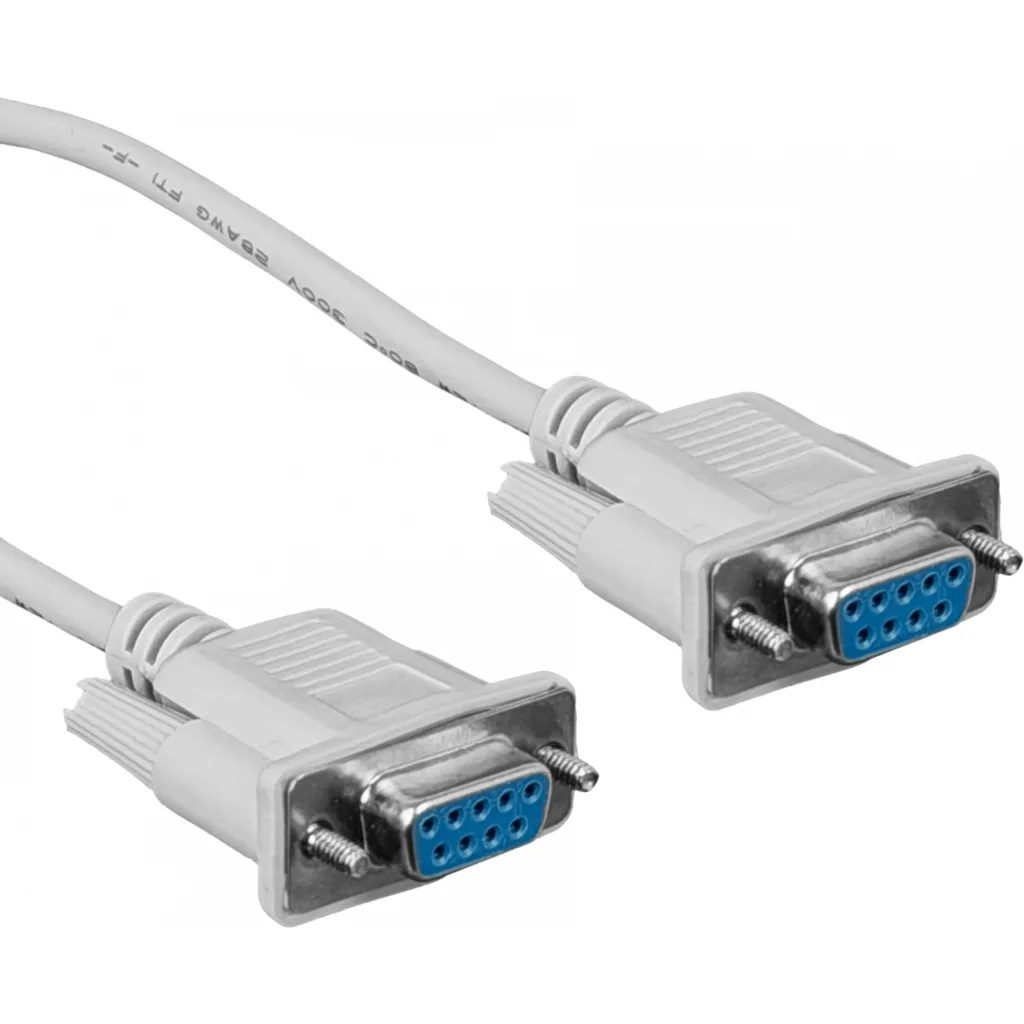 Imagen 1 de Straight 1,3mt DB9-Hembra-Hembra 130cm Cable Directo SerialRS232 DE-09