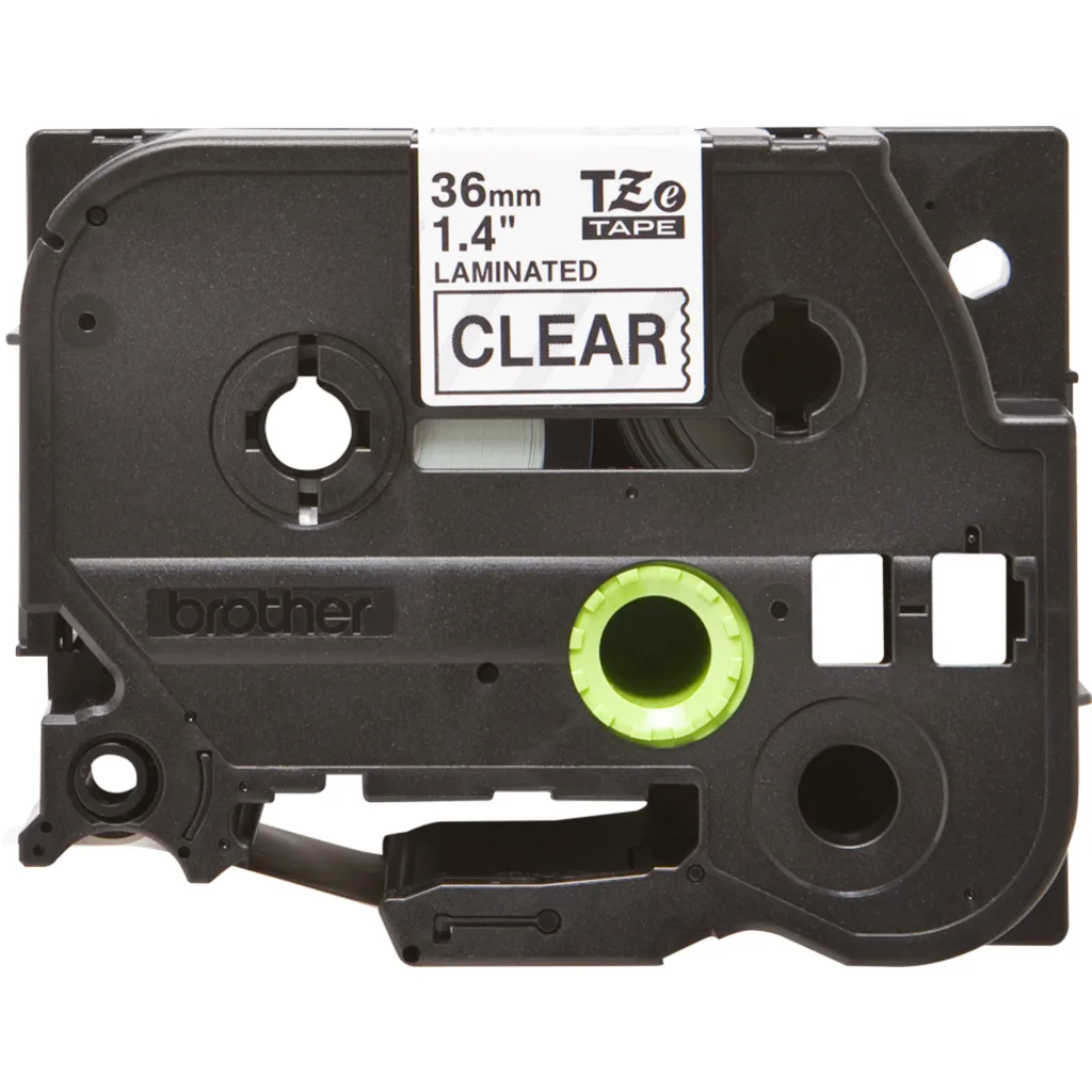 Imagen 1 de Cinta Rotuladora Brother TZE161, Negro sobre Blanco 36mm 8mts 