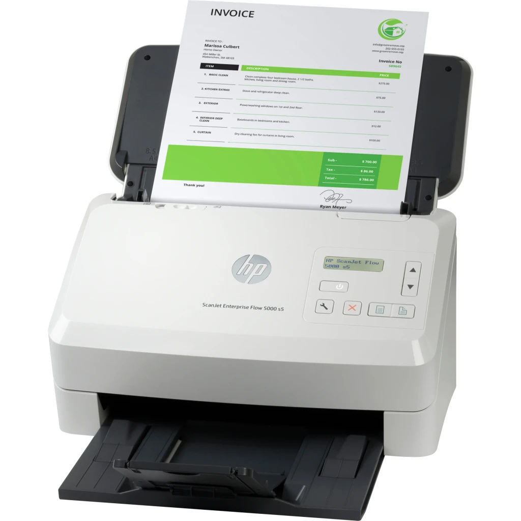 Imagen 2 de Escáner de Escritorio HP ScanJet Enterp Flow 5000 s5 600ppp 65ppm ADF USB3.0