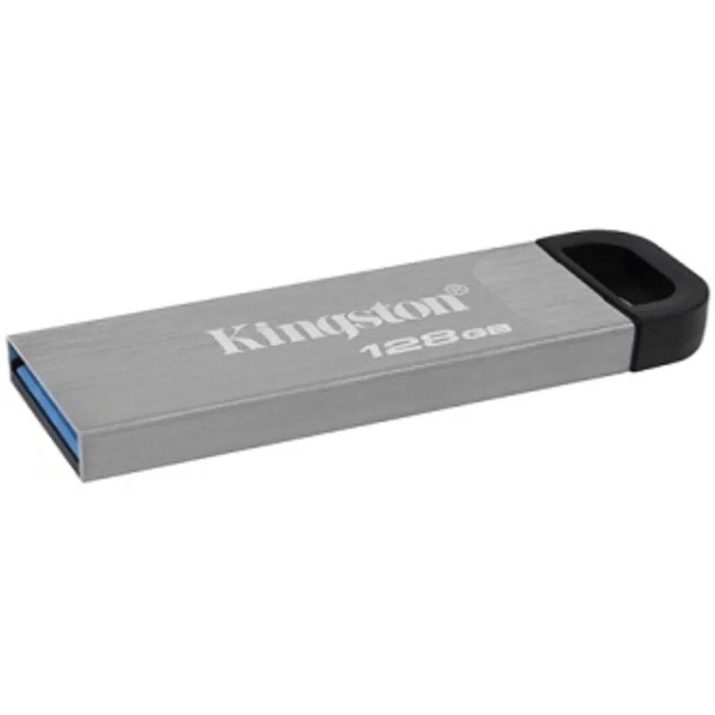 Imagen 1 de Pendrive 128GB Kingston DataTraveler Kyson USB 3.2 Gen1 Esc60MBs Lec200MBs Plata