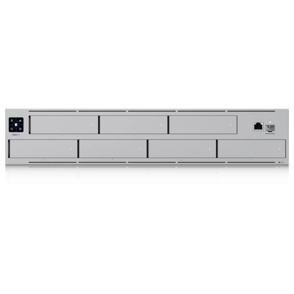 Imagen 1 de NAS Ubiquiti UNAS-PRO, 7 Bahías 2.5"/3.5" 2U 10Gbps Cortex-A ARM 8GB LAN SFP+