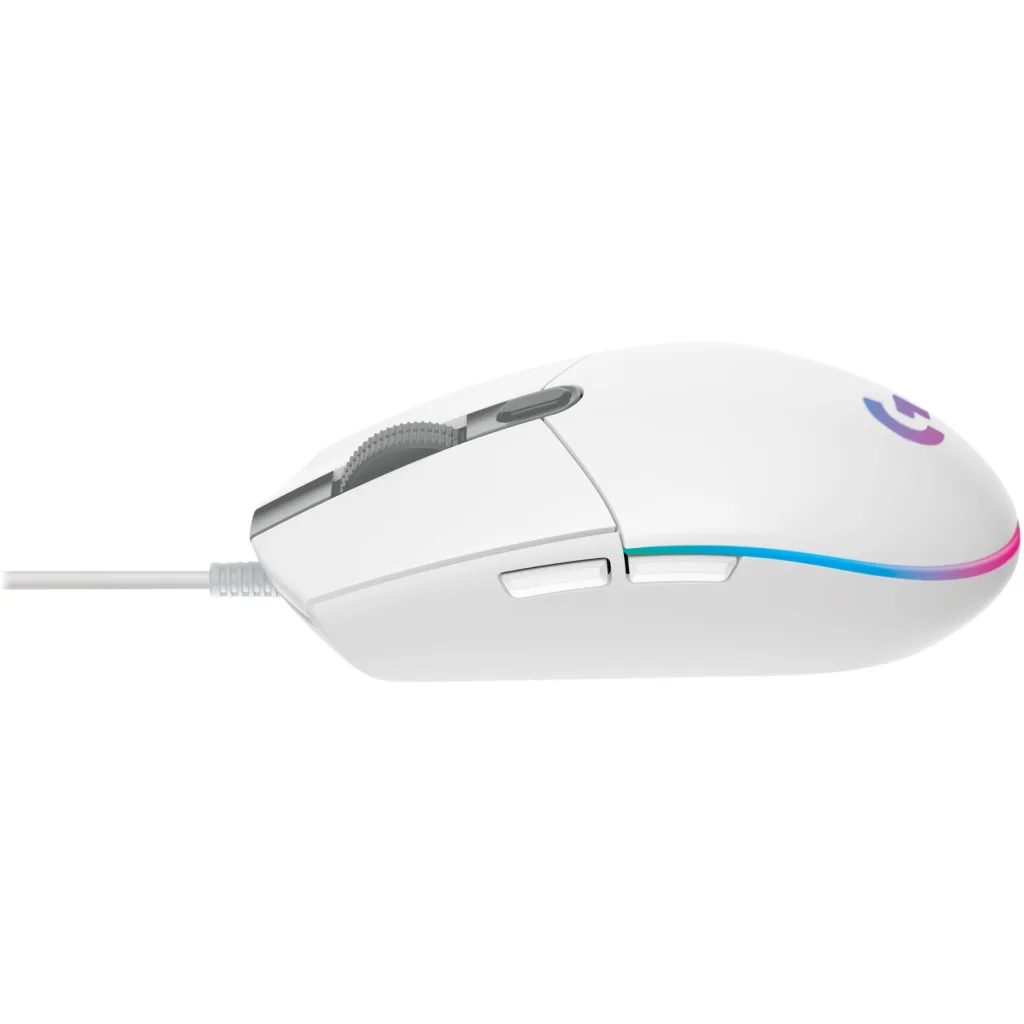 Imagen 3 de Mouse Gamer Alámbrico Logitech G203 RGB 6 Botones 8000dpi USB Blanco