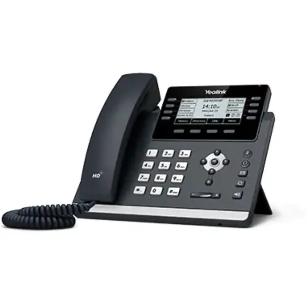 Imagen 1 de Teléfono IP Yealink SIP-T43U Pantalla Monocromatica, 12 Lineas SIP PoE USB 