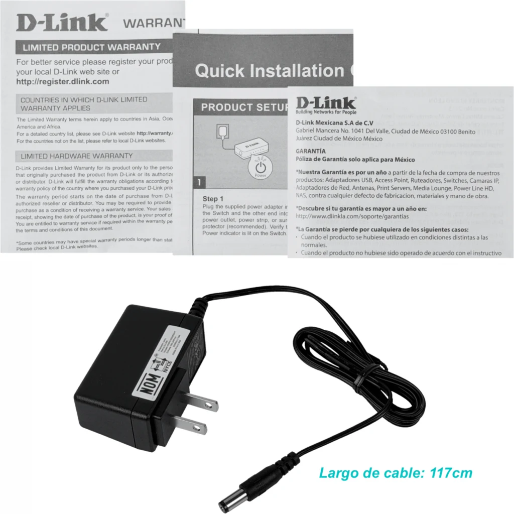 Imagen 1 de Switch D-Link DES-1005A 5 Puertos Fast Ethernet 10/100Base-TX No Administrable 