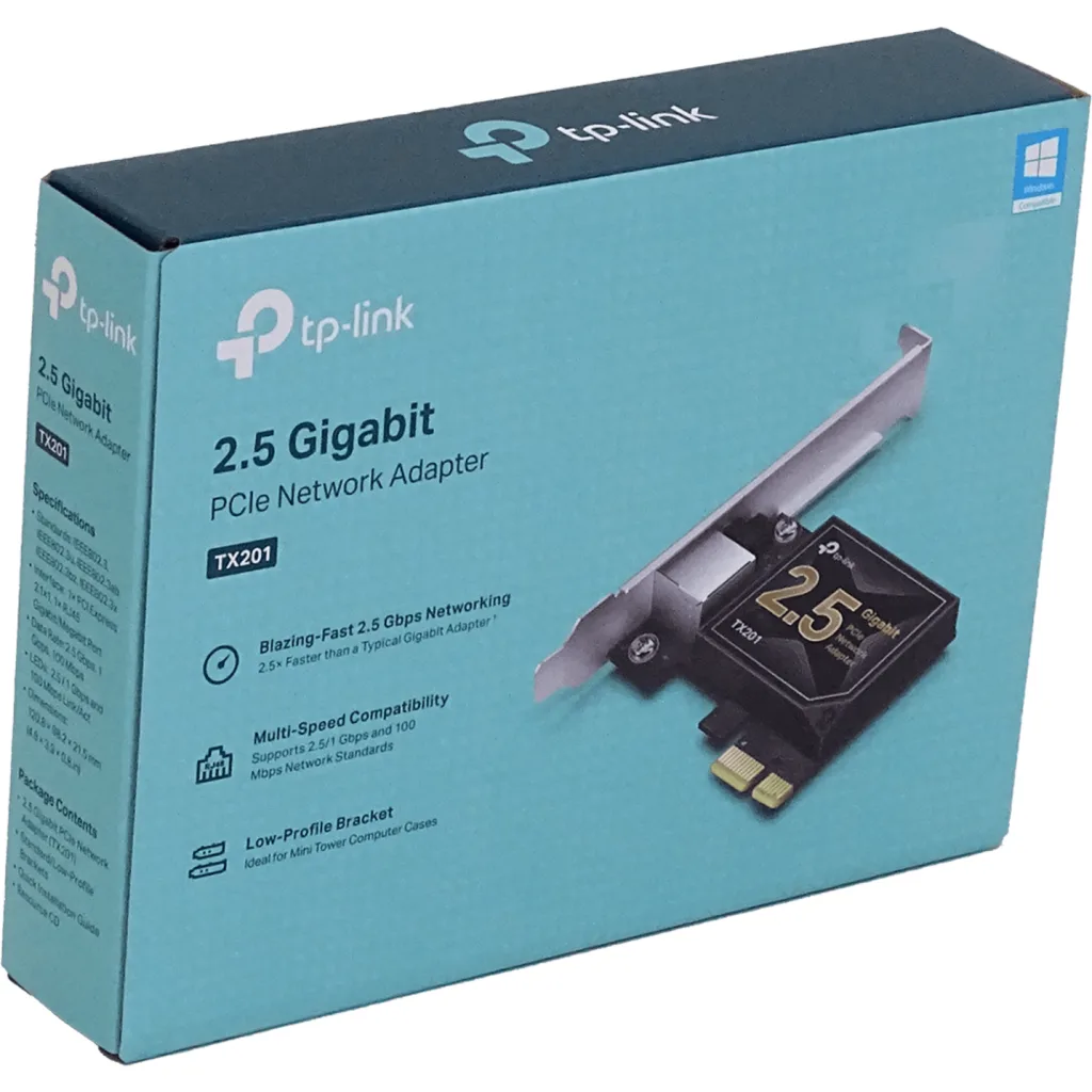 Imagen 1 de Tarjeta de Red Interna TP-Link TX201 V1 PCIe 2.1x4 1*100M/1G/2.5G Gbt LowProfile