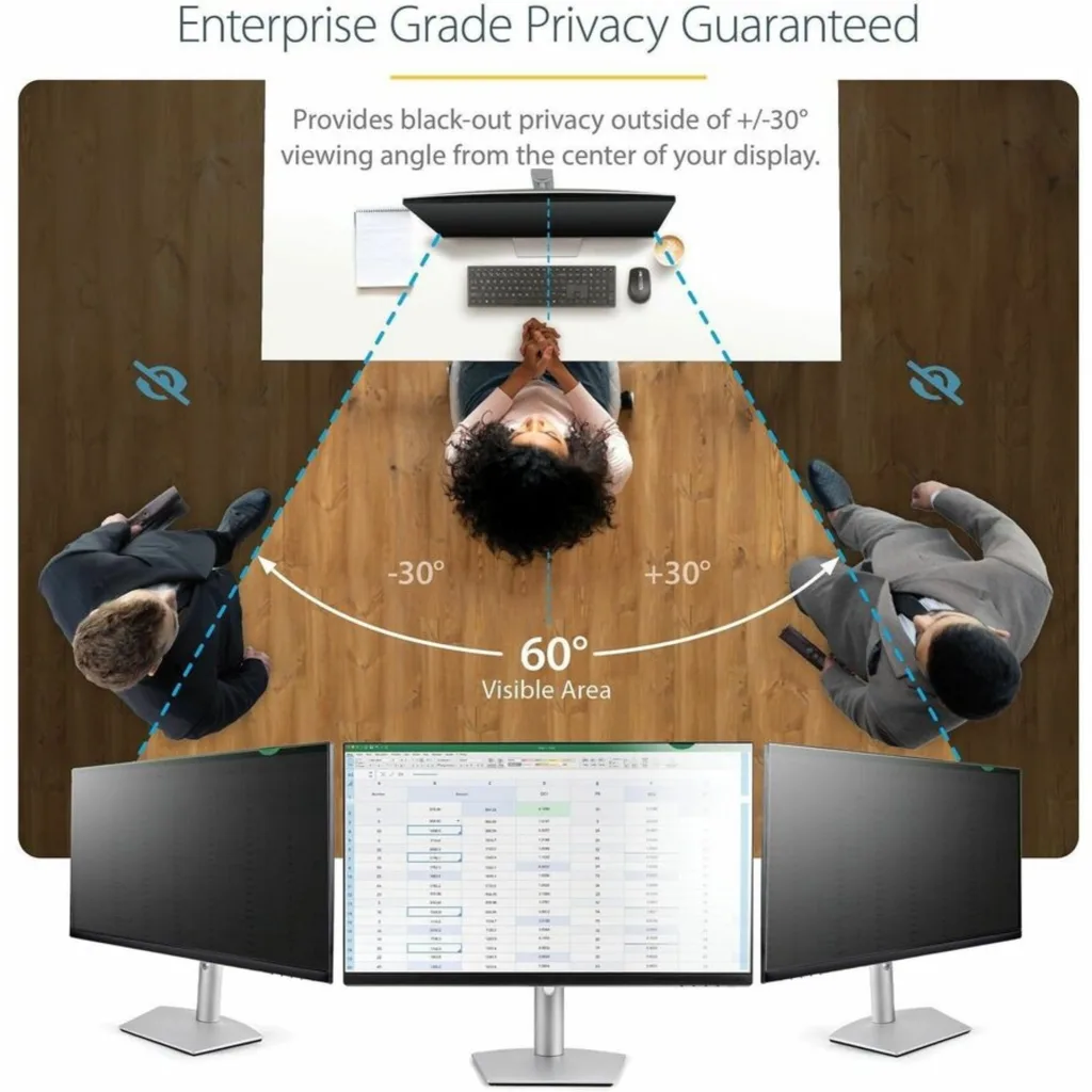 Imagen 4 de Filtro Privacidad para Monitor 24" 16:10 Mate/Brillante Visión +/-30° - StarTech