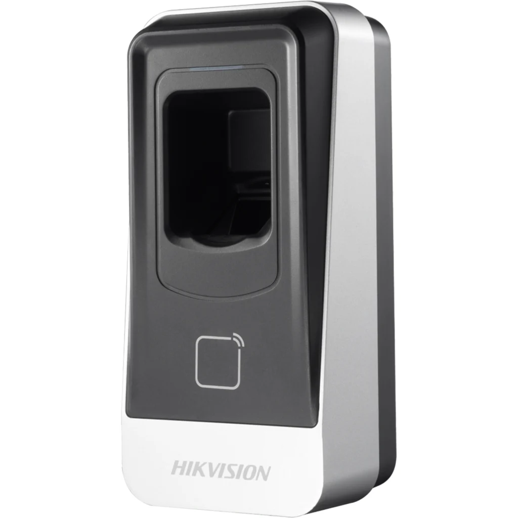 Lector Prox EM Hikvision IP65 Huella + Proxy RS-485 Int / Ext Mifare