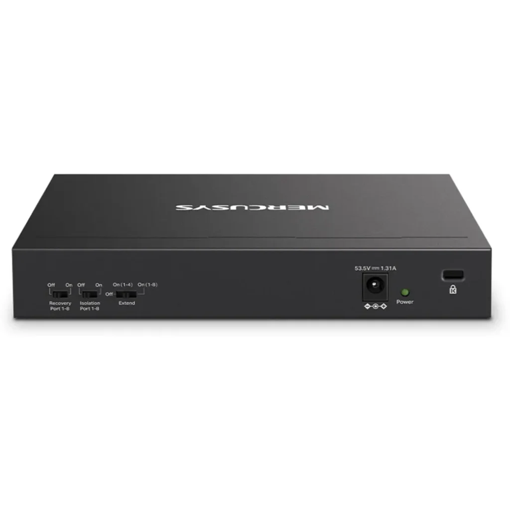 Imagen 2 de Mercusys MS110P V1 - Conmutador - 10 x 10/100 (8 PoE+) - sobremesa, montaje en pared - PoE+ (65 W)
