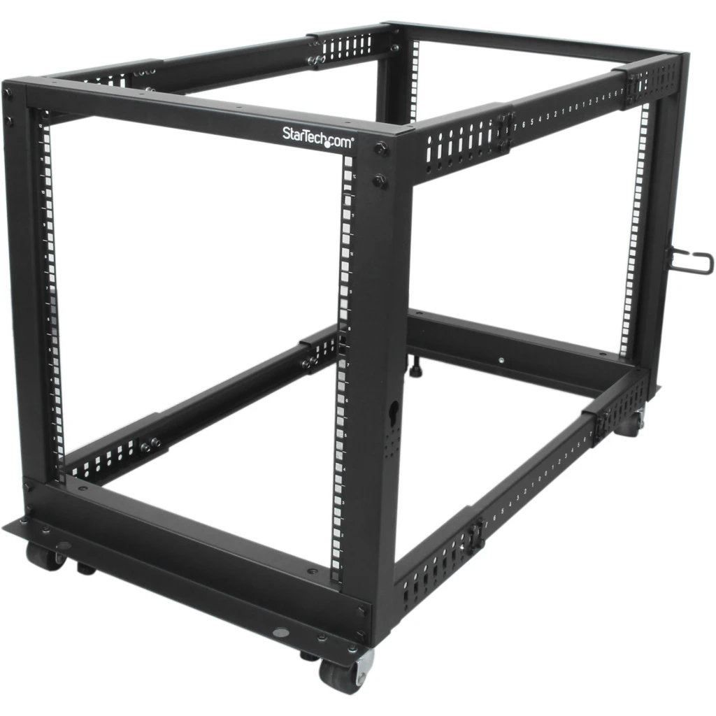12U Adjustable Depth 4 Post Server Rack