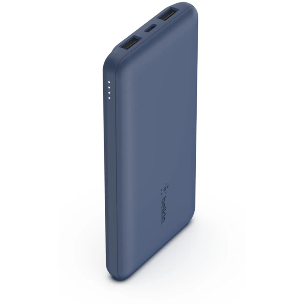 Power Bank Belkin 10.000mAh 18V Interfaz USB-C Salida USB-C 2*USB-A Color Azul