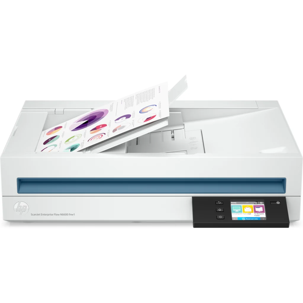 Imagen 1 de Escáner de Ecritorio HP ScanJet Enterprise Flow N6600 fnw1 600p ADF WiFi LAN USB