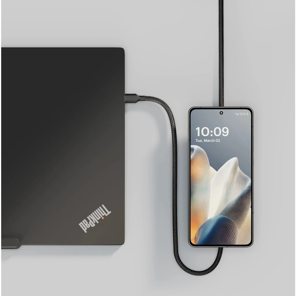 Imagen 4 de Cable Cargador USB-C a USB-C Zens Pro 2 negro