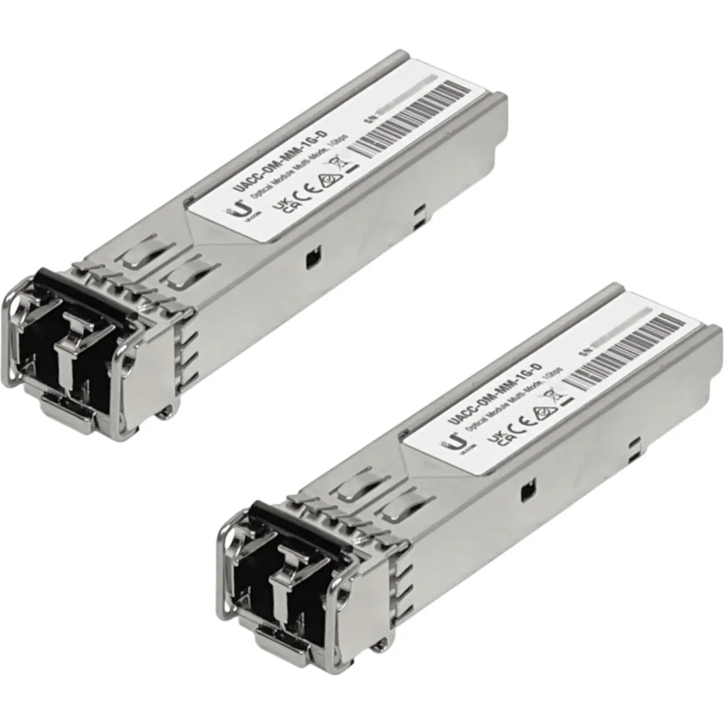 Imagen 2 de Transceiver Ubiquiti Pack 2 UNID UF-MM-1G SFP Conector 2 LC 