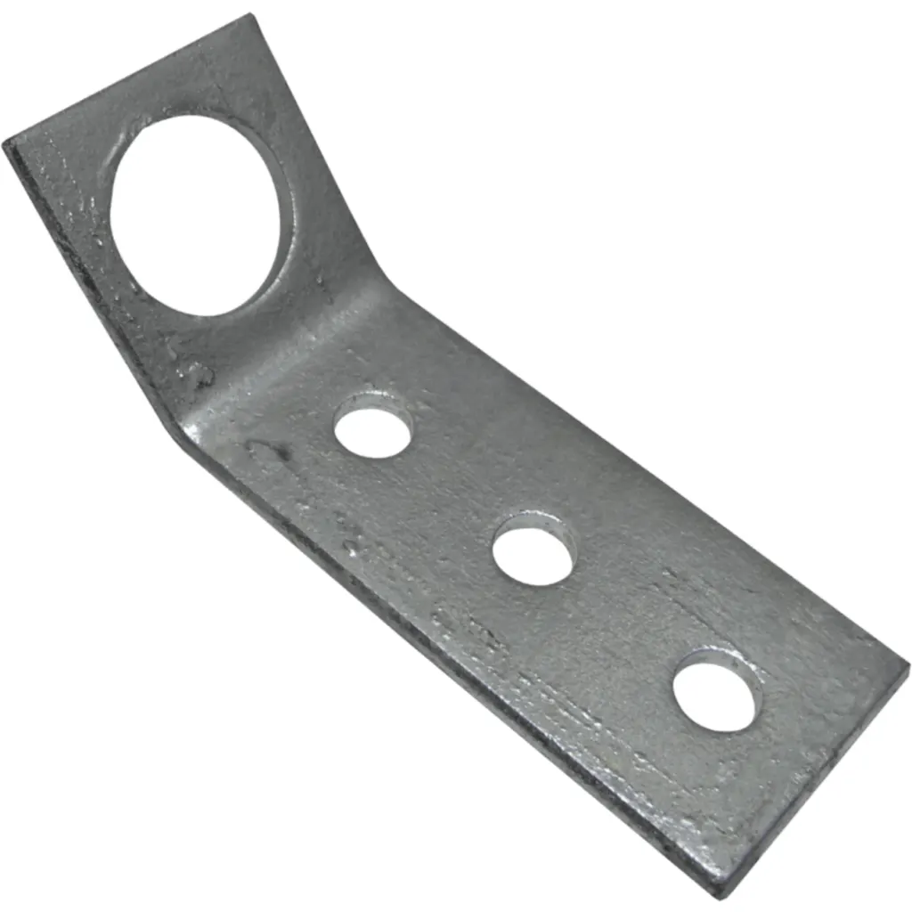 Imagen 1 de LINKMADE ANCLAJE VIENTOS ANGULAR OJETILLO 80x40x3mm Zincado