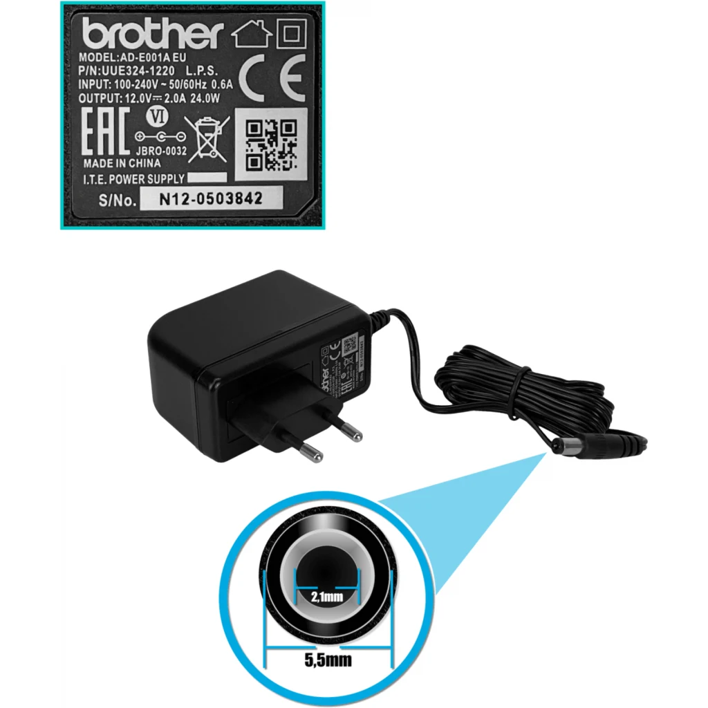 Imagen 2 de BROTHER QWERTY Rotuladora USB/Indep TZ3.5-24mm inc-Trafo opcion/6-AA