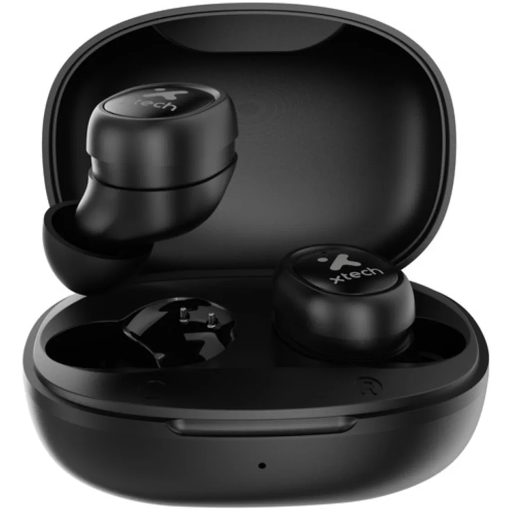Imagen 1 de Audífonos Inalámbricos Xtech XTH-701, Cuna de Carga Bluetooth v5.1 USB-C Negro