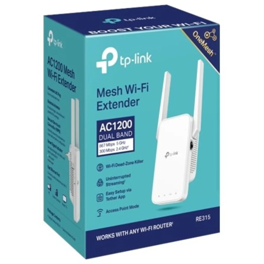 Imagen 5 de TP-Link RE315 V1 - Extensor de rango Wi-Fi - 100Mb LAN - Wi-Fi 5 - 2.4 GHz, 5 GHz - en pared