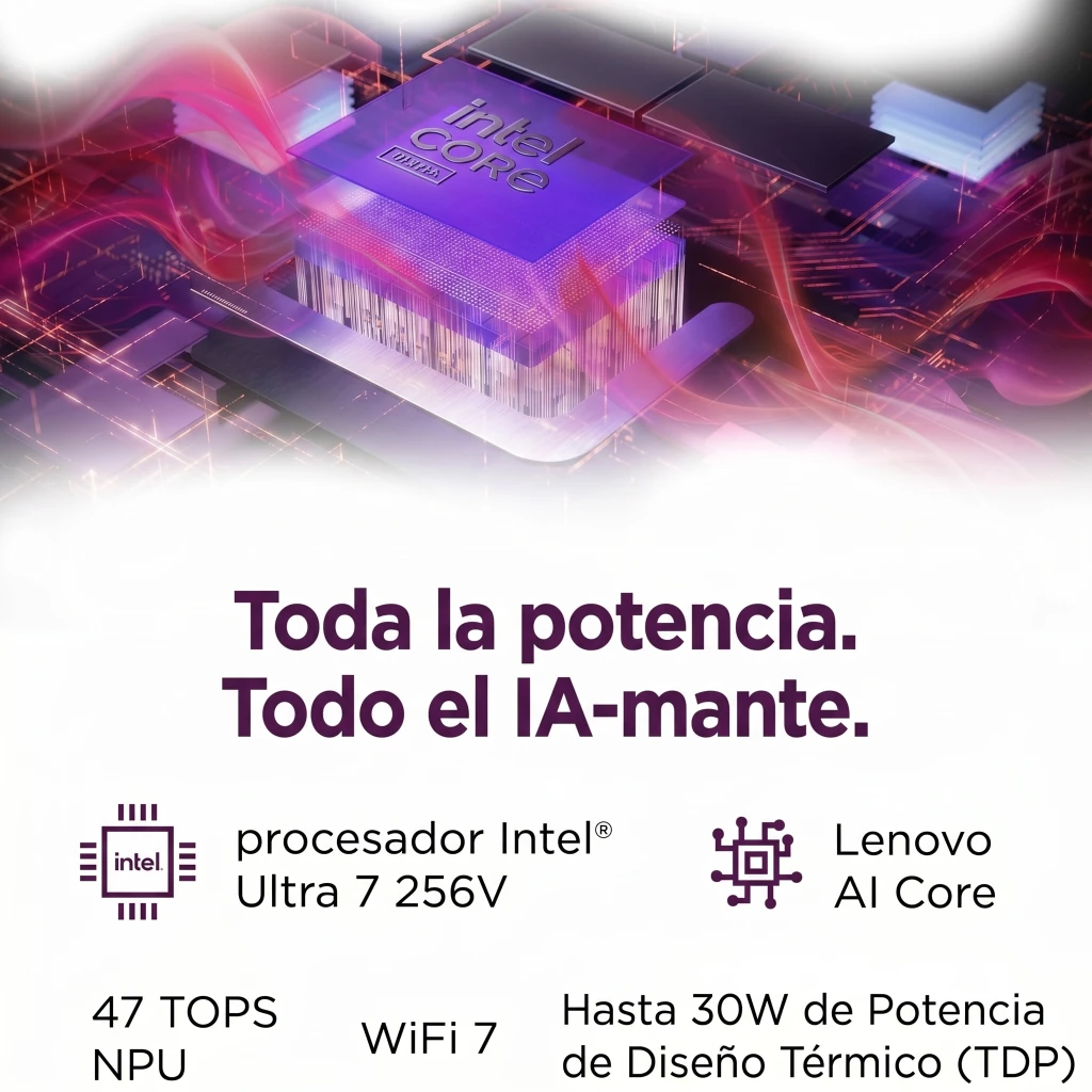 Imagen 2 de Notebook Lenovo Yoga Slim 7i Gen10 Aura Edt Ultra 7 256V 16GB 1TB 14" W11H