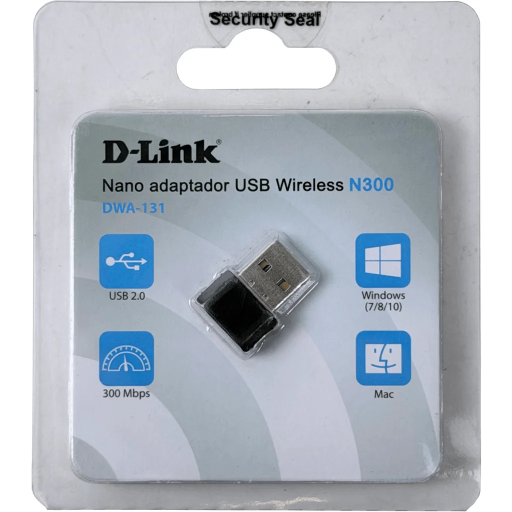 Adaptador Inalámbrico de Red USB WIFI D-Link N300 Nano WIFI 2.0 300 Mbps