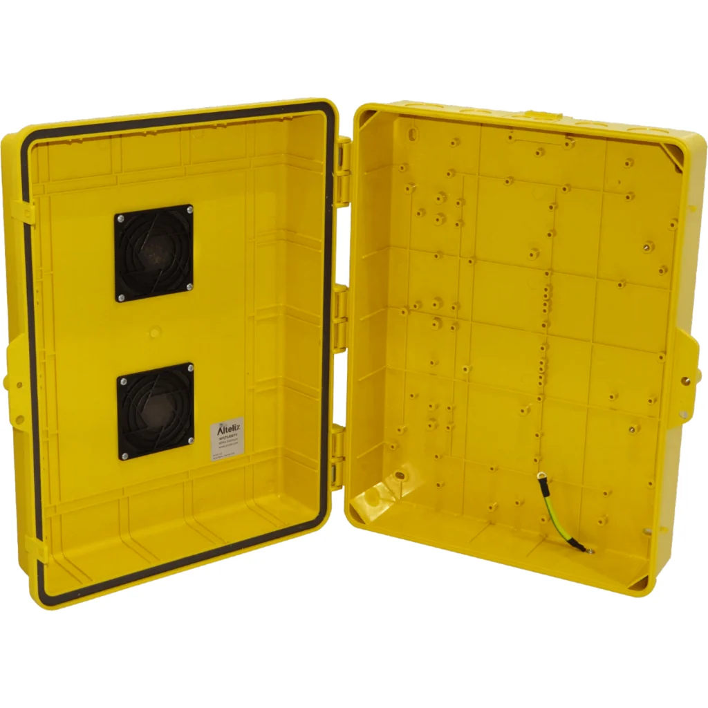 Imagen 7 de ALTELIX Ventilada Amarilla 432x355x152mm IP55 Caja Exteri NEMA3 PC+ABS