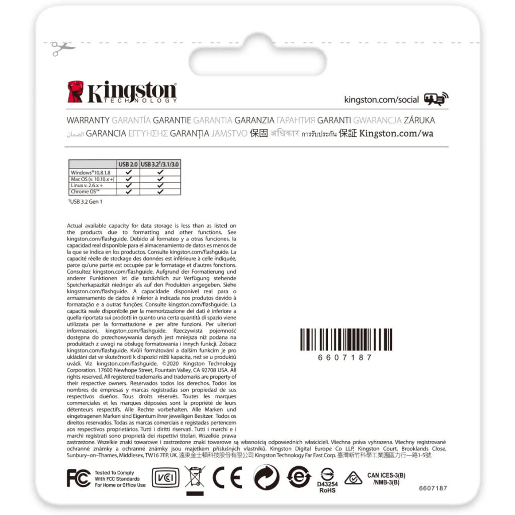Imagen 4 de Pendrive 512GB Kingston DataTraveler Kyson USB-A 3.2 Lec200MB/s Esc60MB/s Metal
