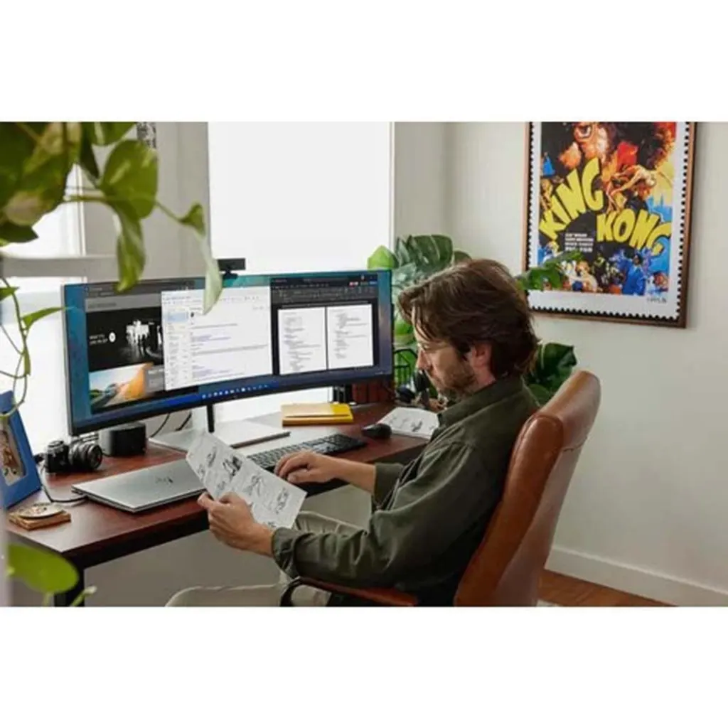 Imagen 5 de Monitor Curvo HP E45C G5 45" VA DQHD 5120*1440 DP HDMI USB-C LAN 3 ms GtG