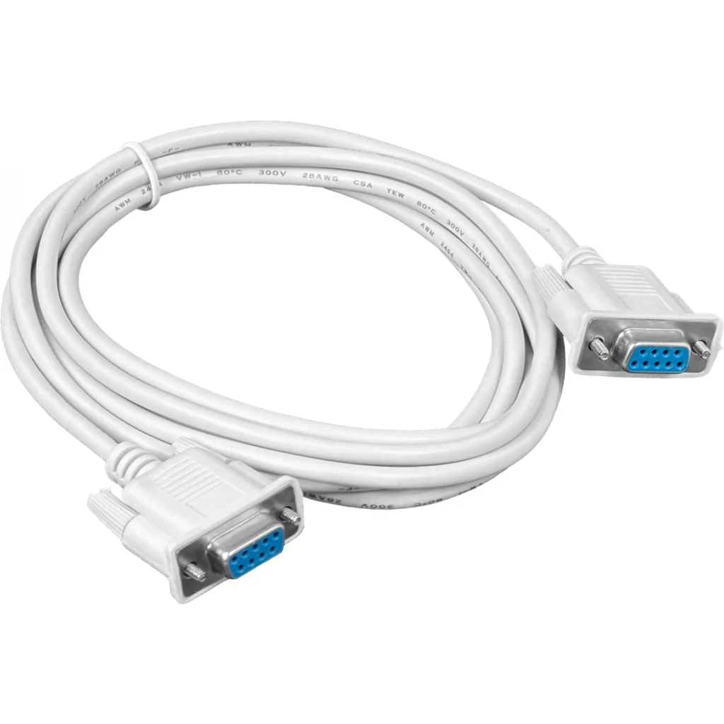 Cable Serial Hembra/Hembra Longitud 3 metros Null-Modem RS-232 DE-09