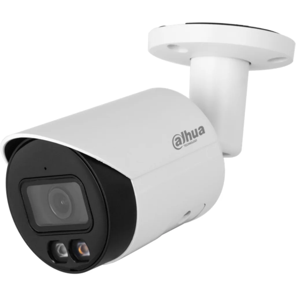 Cámara Bullet Dahua IP WizSense de 4MP luz dual inteligente y foco fijo