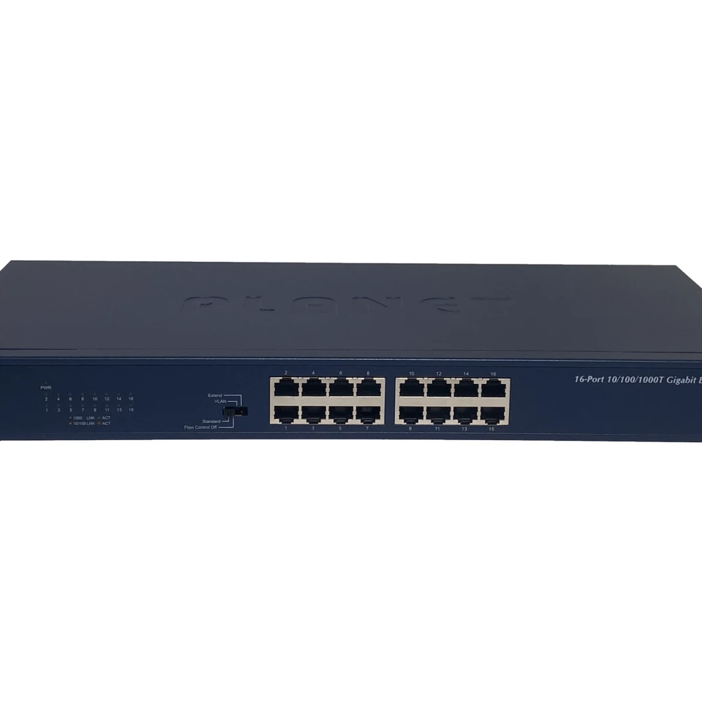 Switch Planet GSW-1601, 16 Puertos 10/100/1000BASE-T Gigabit Ethernet