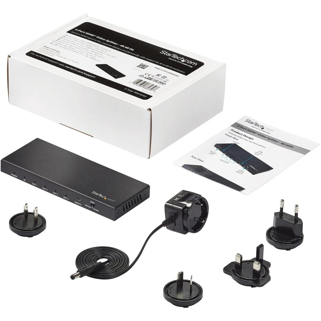 Imagen 5 de Divisor Splitter HDMI 4 Puertos 4K 60Hz 1 Entrada 4 Salidas HDMI 2.0 HDR 