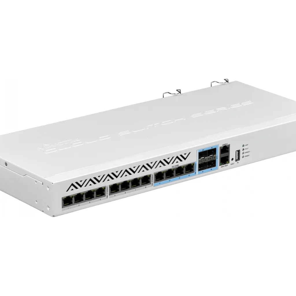 Imagen 4 de MIKROTIK Cloud Router Switch 312-4C+8XG-RM with RouterOS L5, 1U rackmount enclosure