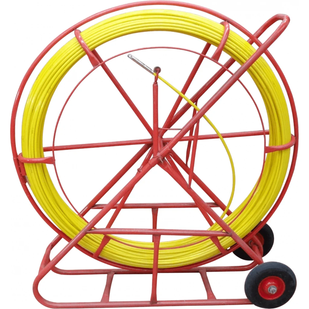 Imagen 3 de 300mt 11mm c/Carrete c/Ruedas FibraVidrio/PE Pasacables Laucha