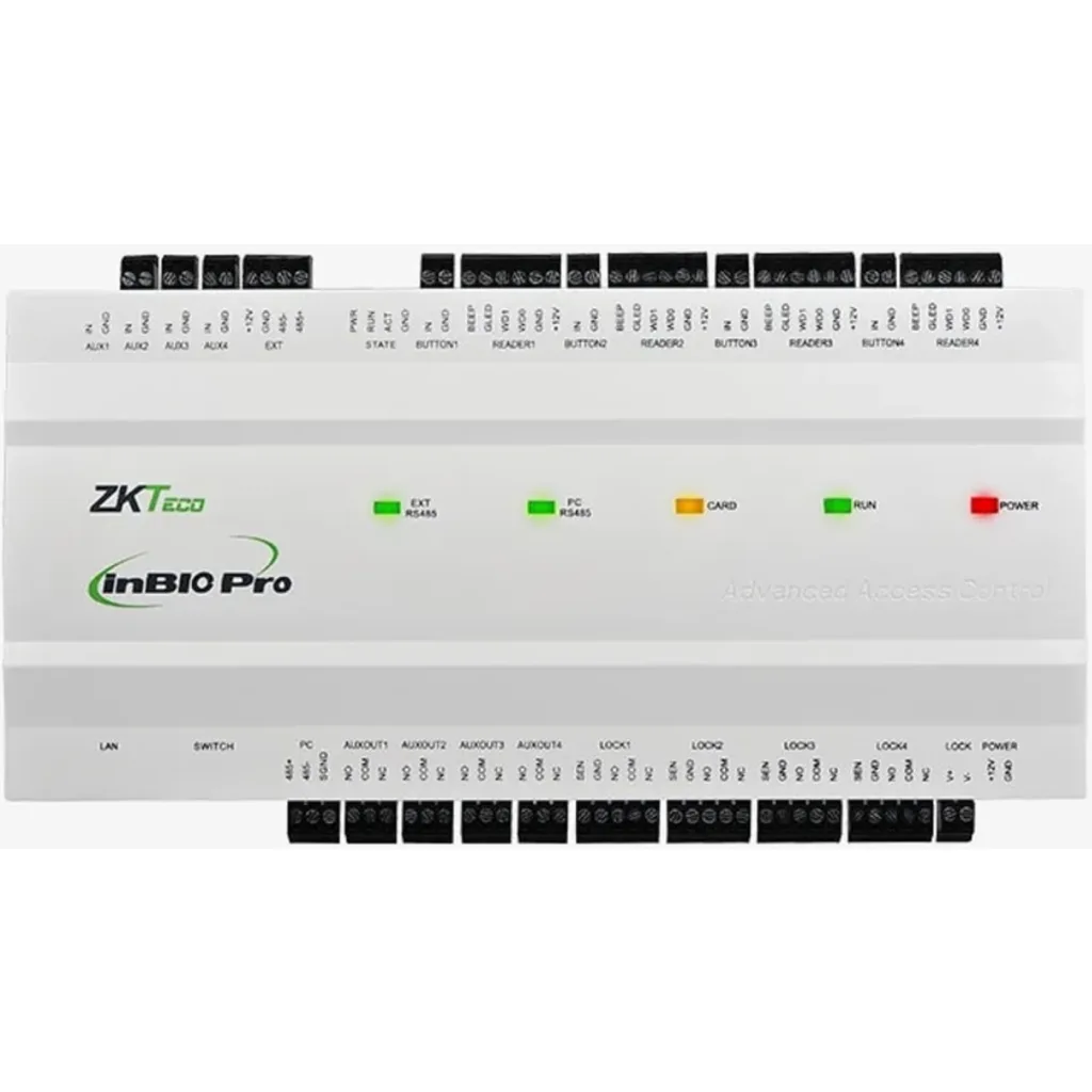 InBio460 Pro Plus. Controladora de 4 Puertas, con gabinbete y fuente.