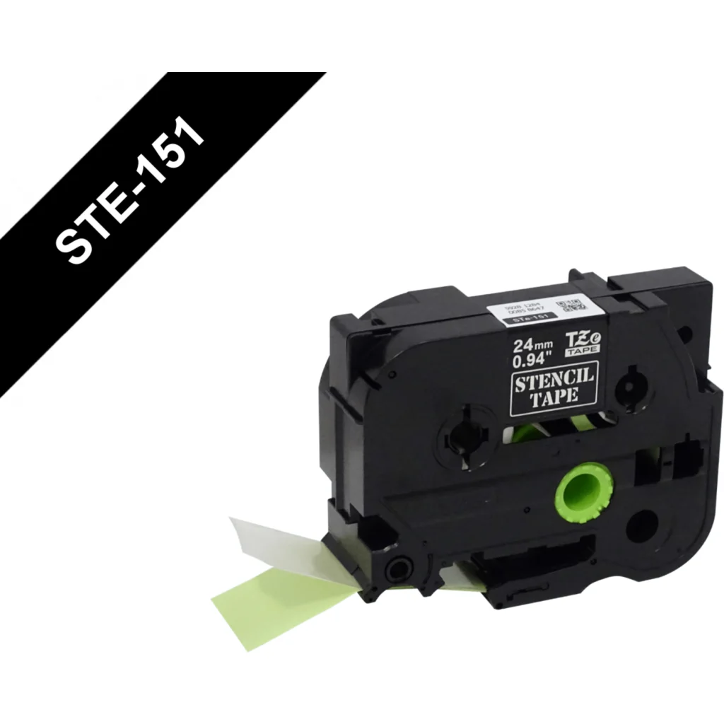 BROTHER 24mm Stencil Cinta 3mt p/PT-E550WVP/D600VP reutilizable