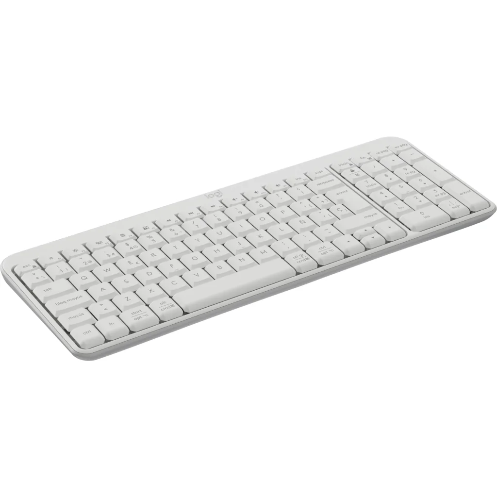 Imagen 2 de Teclado Inalámbrico Logitech K250 Epañol Qwerty Bluetooth Blanco