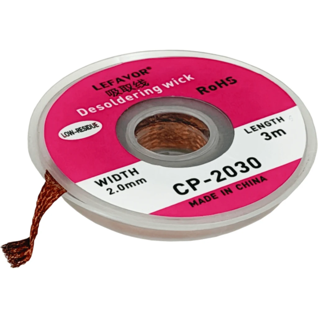 Malla de Cobre 2mm x 3mts Des-Soldadora Desoldadora Dessoldadora