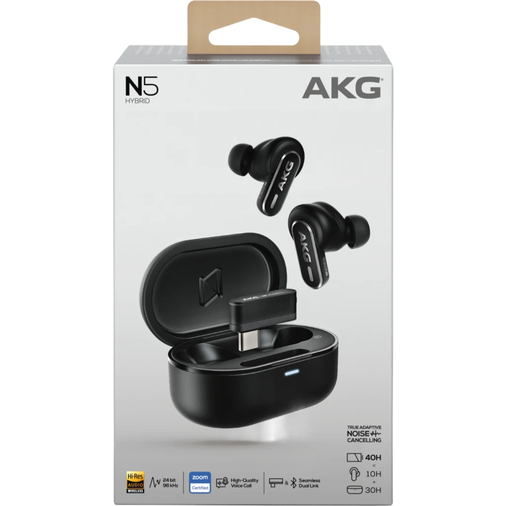 Imagen 13 de Auriculares Inalámbricos AKG N5 Hybrid ANC True Wireless Bluetooth 5.3 Negro